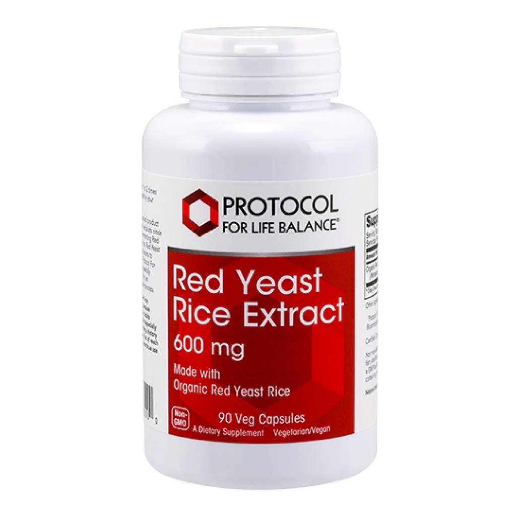 Red Yeast Rice 600 mg - Organik Red Yeast Rice ile Yap - Süt Free & Egg Free - 90 Veg Capsules