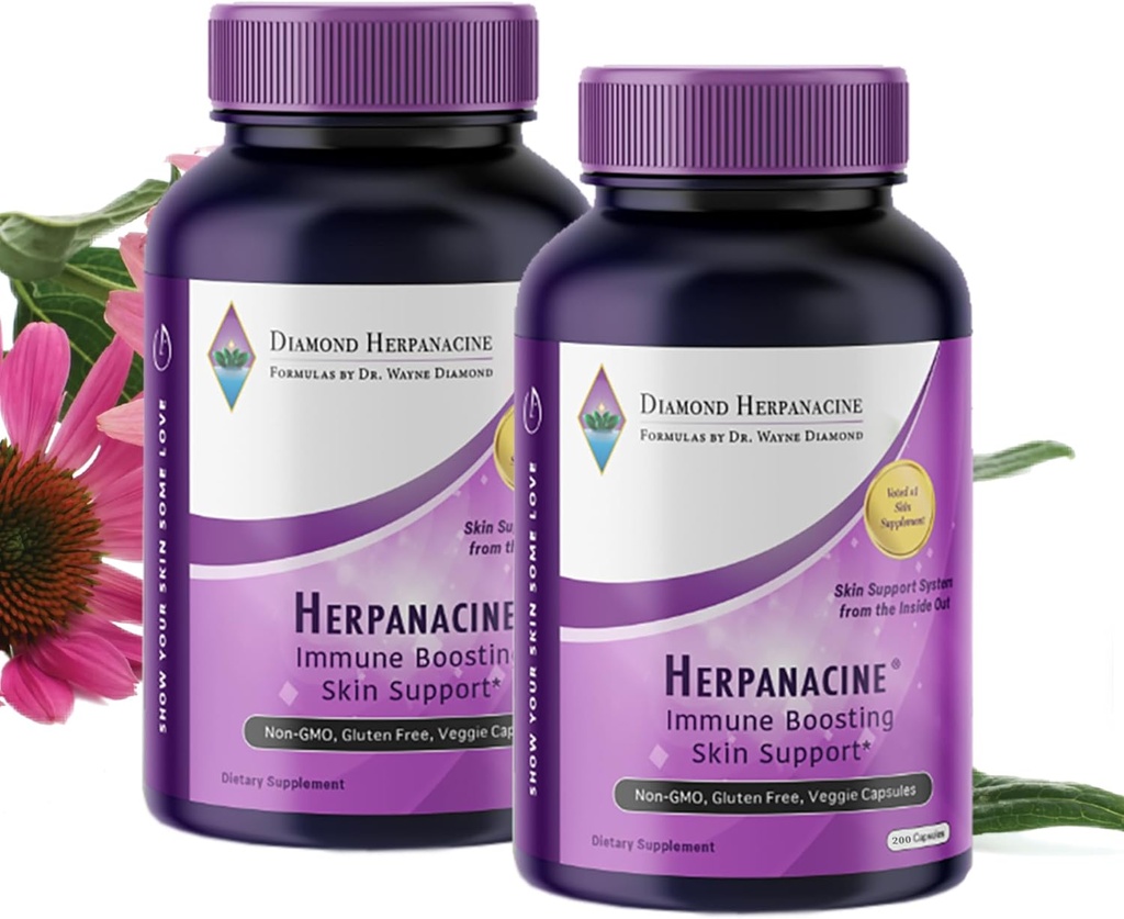 Elmas Doğal Cilt Bakımı ve Immune Support - Clear Skin - Skin ve Immune System Support from Inside Out - Made with Natural Materialss ( Count400)