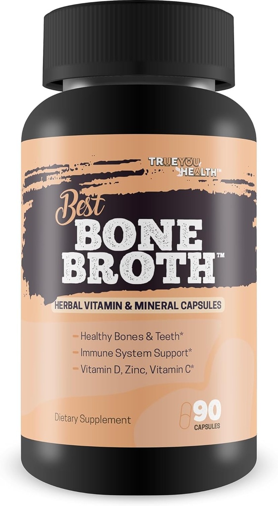 En İyi Bone Broth Capsules - Bone Health & Immunity Supplement - Bone Broth Toz Alternatif Capsules - Bone Health Supplements Women Over 50 & Bone Health Supplements for Men - Vitamin D Bone Health