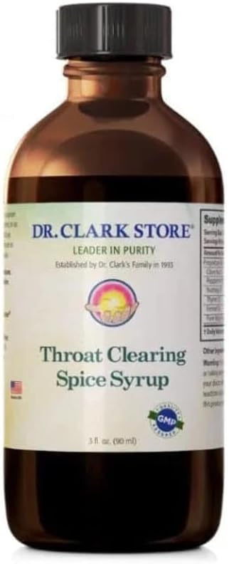 Dr Clark Store Φυσικό Σιρόπι Βήχας – Ανακούφιση Λαρυγγικού Λαρύγγι, 3 Fl Oz, Καταπραϋντική Θεραπεία Βήχας