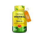 ORZAX Vitamin D3 2000 iu (50 mcg) – Non-GMO, Gluten Free, Sugar Free, Dairy Free – 1 Yıl Güçlü Kas Fonksiyonu ve Immune Support – Mood Supplement for Wellness (360 Softgel)