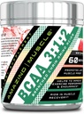 Amazing Muscle BCAA 3:1:2 Supplement | 60000 Mg Per | 60 Hizmet | Watermelon Flavor