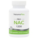 Doğalar Plus PRO NAC 1200 mg - 60 Capsules - Replenishing Glutathione - Non-GMO, Vegan & Gluten Ücretsiz - 30 Hizmet
