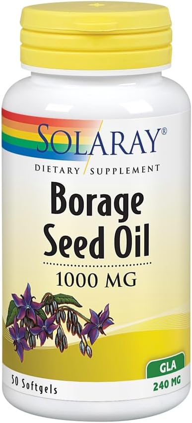 SOLARAY Borage Oil Seed, Softgel (Btl-Plastik) 240 mg 50ct
