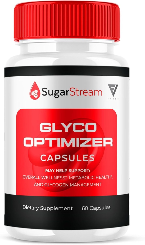 Sugar Stream Glyco Optimizer Capsules, SugarStream Advanced Glyco Optimizer ve Blood Support Supplement, Sugar Stream Maximum Strength Glycogen Support Multivitamin Formula (60 Capsules)