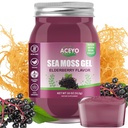 ACEYO (18 OZ) İrlandalı Yaşlı Deniz Moss Gel Organik Raw Vegan Flavor 102 Vitamin ve Minerals Wild Harvested Non-GMO Immune Defense Branson Yourroid Digestive Support Support