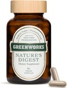 Greenworks Nature's Digest Probiyotiks with Organic Digestive Enzymes, Prebiyotiks & Fiber - 10 Milyar CFU, 3 Strains - Gut Health Supplement, 60 Capsules