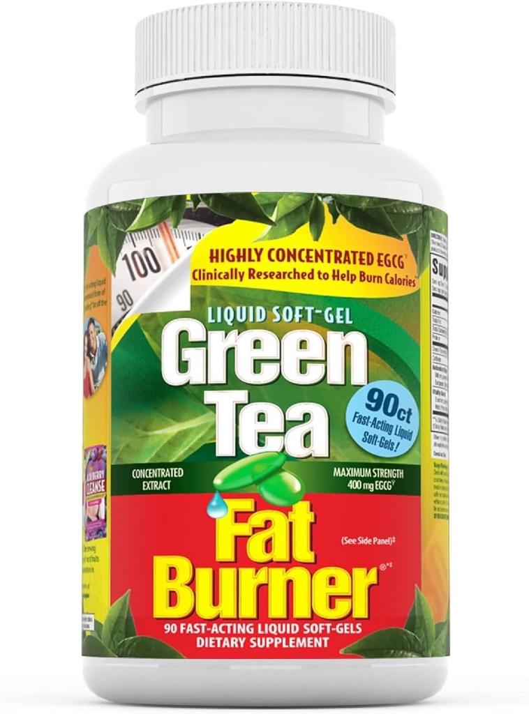 Uygulamalı Beslenme Green Tea Fat Burner - 90 Sıvı Yumuşak-Gelişmeler - Calorie Yakma ve Malzeme Güçlü Antioksiler - 45 Toplam Hizmetler