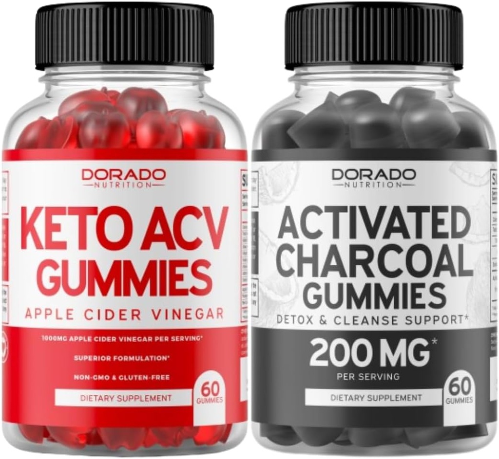 Keto ACV Gummies (60 Count) Σύνθετη φόρμουλα απώλειας βάρους και ενεργοποιημένη Gummies άνθρακα (60 Count) Υγιεινή υποστήριξη Detox & Cleanse - Formulated from Organic Coconut Shells - Non GMO, Vegan & USA Made