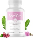 Femipro Συμπληρώματα Ελέγχου της Βλατίδας για γυναίκες & άνδρες, φυσικό βότανο & προβιοτικό μείγμα, υποστηρίζει ούρα Φυλλαδική Υγεία & Microbiome Balance 