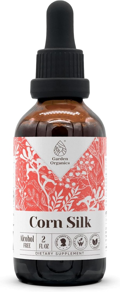 Corn Silk Alkol Özgür Doğal Herbal Tincture, Immune System Support Drops, Corn Silk (Zea mays) 2 fl oz