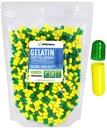 XPRS Nutra Μέγεθος 00 Κενές κάψουλες - 1000 Count Empty Gelatin Κάψουλες - Χάπια DIY Καψάκιο Γέμισμα - Γέμισμα χάπια Gel Caps για το Do-It-Yourself Συμπληρώματα (Πράσινη/Κίτρινη)