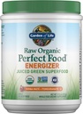Life Raw Organic Perfect Food Energizer Juiced Green Superfood Toz - Yerba Mate Pomegranate, 30 Hizmet, Yeşil Superfood Toz & Probiyotiks, Gluten Free Whole Food Greens Supplements