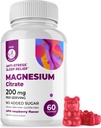 DR. MORITZ Magnesium Citrate Gummies for Adults - Sugar-Free Calm Magnesium Gummies - Υποστηρίζει μια υγιή αντίδραση στρες - Βατόμουρο Γεύση - Μη-GMO, 200 mg (60 Count)