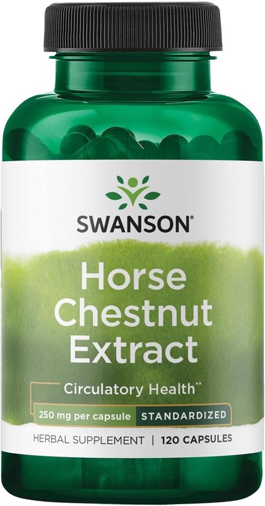 Swanson Horse Chestnut 22% Aescin (Standardized) 250 Milligrams 120 Capsules