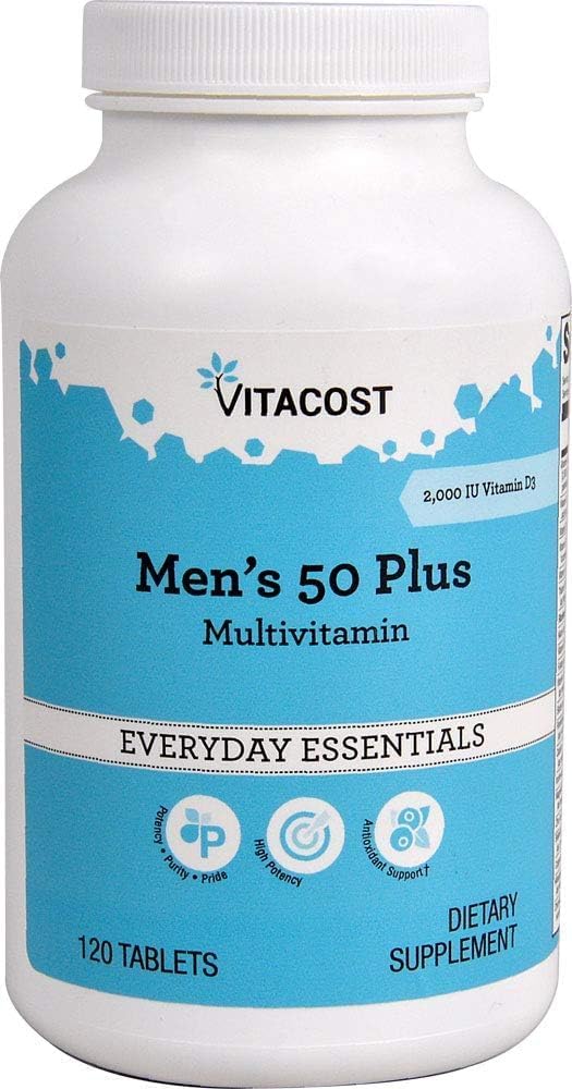 Vitacost Men's 50 Plus Multi Vitamin - 120 Tablet