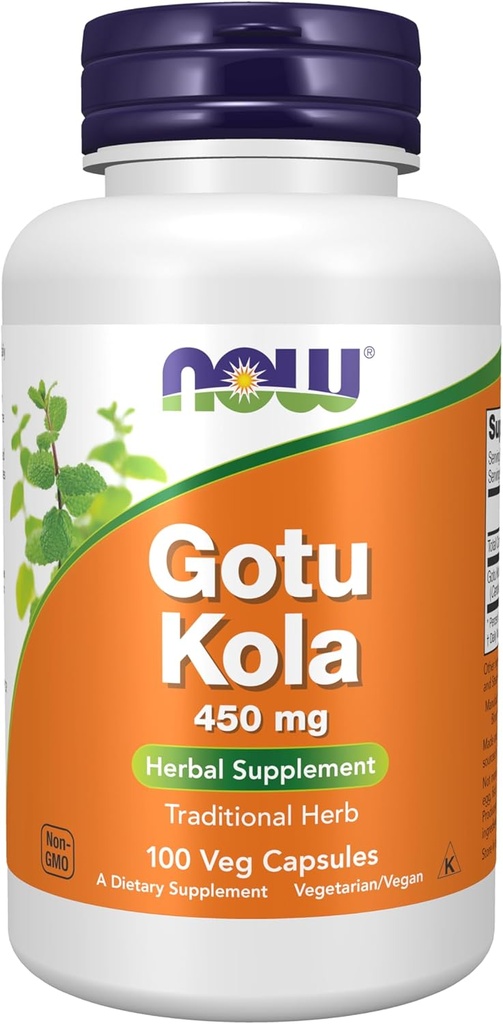 Şimdi Gıdalar Tamamlar, Gotu Kola (Centella asiatica) 450 mg, Herbal Supplement, 100 Veg Capsules