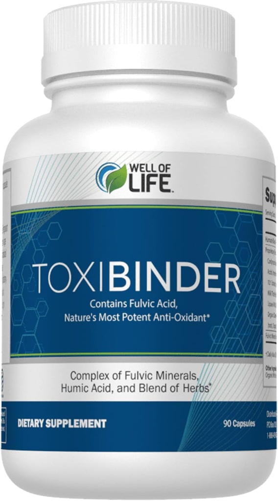 Life Revitalize with Our Detox & Tamir Kompleksi ToxiBinder 90Vcap, Vegan, Humic & Fulvic Acids for Advancedd Energy, Better Gut & Joint Health, Hydration and Superior Nutrient