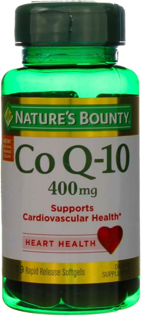 Nature's Bounty Cardio Q10, Co Q-10 400 mg Softgels 39 ea (πακέτο του 2)