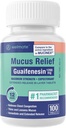 WELMATE - Mucus Relief - Guaifenesin 1200 mg maksimum Güçlü - Genişletilmiş Tabletler - Clear Chest Congestion & Loosen Mucus - 12 Saat Yardım - 100 Count