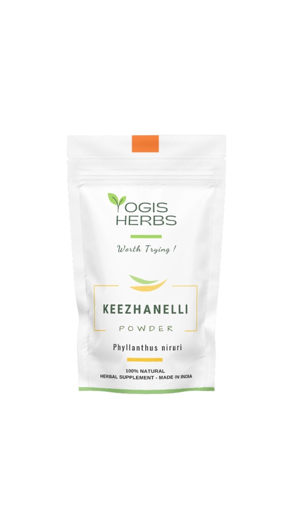 YOGIS HERBS Keezhanelli Toz (Phyllanthus Niruri) | Chanca Piedra Stone Breaker – Liver, Kidney & Gallbladder Destek – Fresh & Pure Herbal Supplement (3.5 oz)
