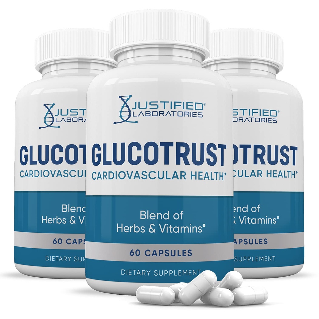 Αιτιολογημένα Εργαστήρια (3 Pack Glucotrust Advanced Formula Supplement Χάπια 180 κάψουλες