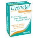 SağlıkAid LiverVital - Süt Butle, Dandelion, Turmeric & Artichoke Plus Methionine, Choline & Inositol | Vegetarian, 60 Tabletler