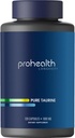 ProHealth Pure Taurine | Sağlıklı Ağlama, Beyin ve Kalp Sağlığı, Spor Performansı | Antioksit | Kapsül başına 1000 mg | Klinik olarak Studied, Üçüncü Taraflı Test Edildi, 120 Vegetarian Capsules