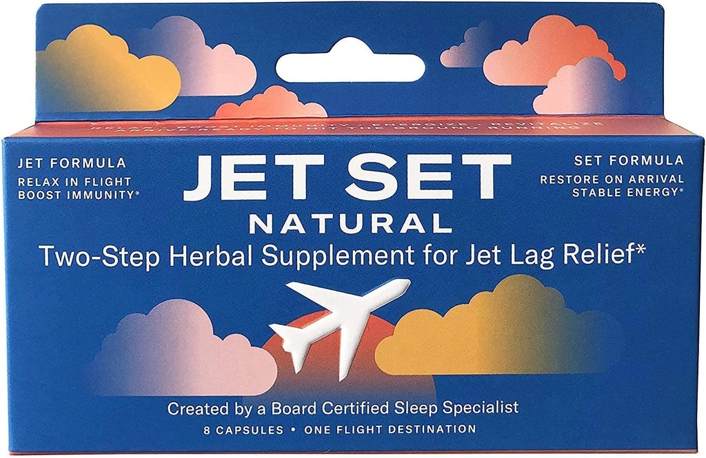 | Jet Lag Remedy for Travel | Sleep Specialist Created | Two Step Jet Lag Relief | Relax in Flight, Energize on Arrival | Travel Must Have | Flight & Travel Essential