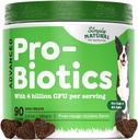 4 Milyar CFU ile Köpekler için Probiyotikler, All Breeds için 90 Probiyotik Köpek Chews - Diarrhea'yı önlemek için yardımcı olur, Gut Health ve Digestive System