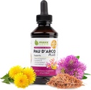 Maxx Herb PAU D'Arco Extract with Dandelion Root & Red Clover Tedavi Kurulu, PAU Darco Tincture Absorbs Better Than Taheebo Tea or Capsules, for Immune Support - 4 Oz Şişe (60 Hizmet)