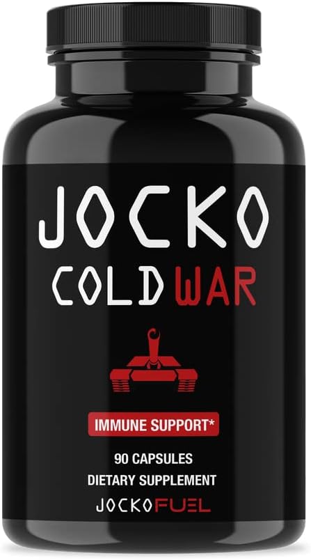 Jocko Fuel Immune Support Supplement - Βατόμουρο με ψευδάργυρο & βιταμίνη C για ενήλικες - Ανοσοποιητική άμυνα με βιταμίνη C, D3, Superfoods, Βότανα, & Ορυκτά (90 κάψουλες)