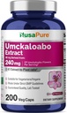 NusaPure Umckaloabo 4:1 Ekstraksiyon, 60 mg 240 mg Veggie Caps 200 Count (Non-GMO, Vegan)