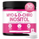Myo-Inositol & D-Chiro Inositol Supplement Toz (2050mg Per İdeal 40:1 Myo Inositol,30 Day Supply) For Hormon Balance for Women & Ovarian Health - Third Party Tested, Vegan & ABD Made