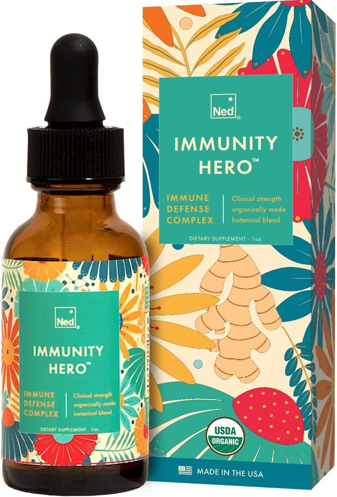 Ned Immunity HeroTM - Organik, Herbal Immune Support Supplement for Yetişkinler - Echinacea ve Astralagus