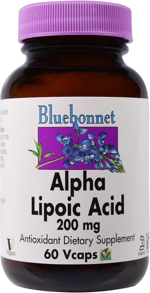 Bluebonnet Beslenme, Alfa Lipoic Asit 200 mg, 60 Veggie Capsules