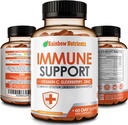 10 1 Immune Support Supplement (No Fillers) | Vitamin C, çinko, Elderberry, Echinacea, Turmeric, Probiyotikler | Immunity Alert for Multi-System Immune Defense, Respiratory & Gut health |60 Day Supply
