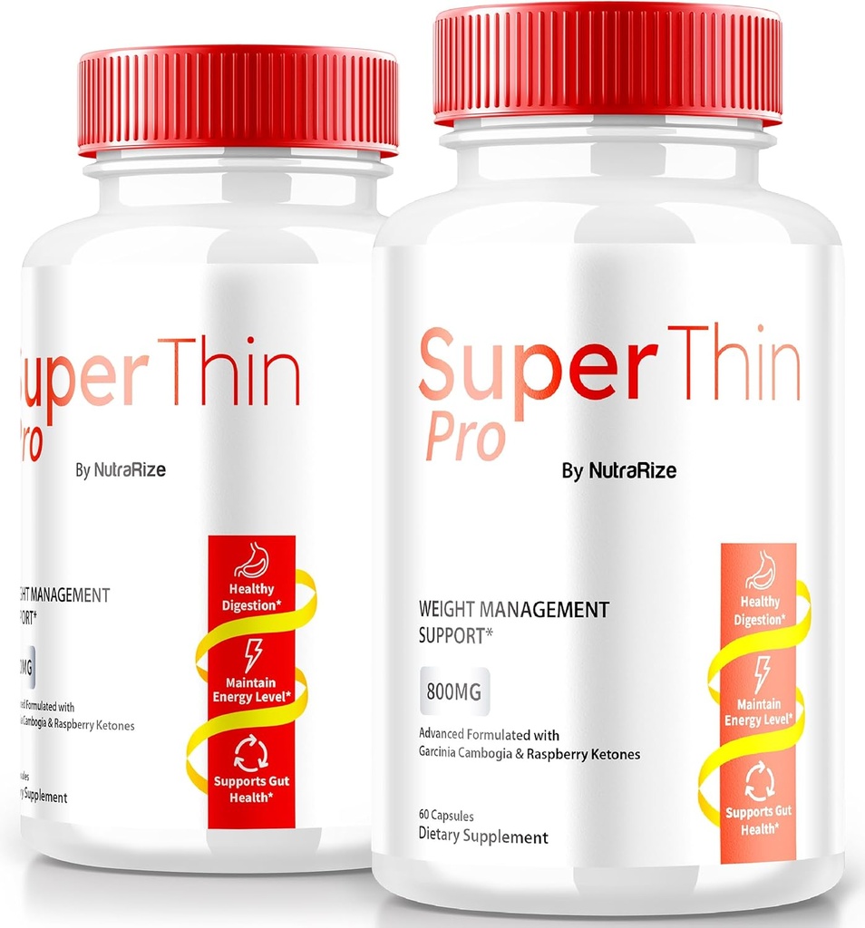 (2 Pack) SuperThin Pro Pills, Süper İnce Pro Kilo Kaybı ve Dengeli Beslenme, Resmi Keto Formula, Bedeninizi ve Genel Sağlığınızı Dönüştürmek için Doğal Supplement, SuperThinPro Review (120 Capsules)