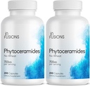 Phytoceramids 200 Capsules Skin Tamir Rejuvenation Anti-Aging Support Plant-derived Ceramids 700 mg Gluten Free Non-GMO (2)