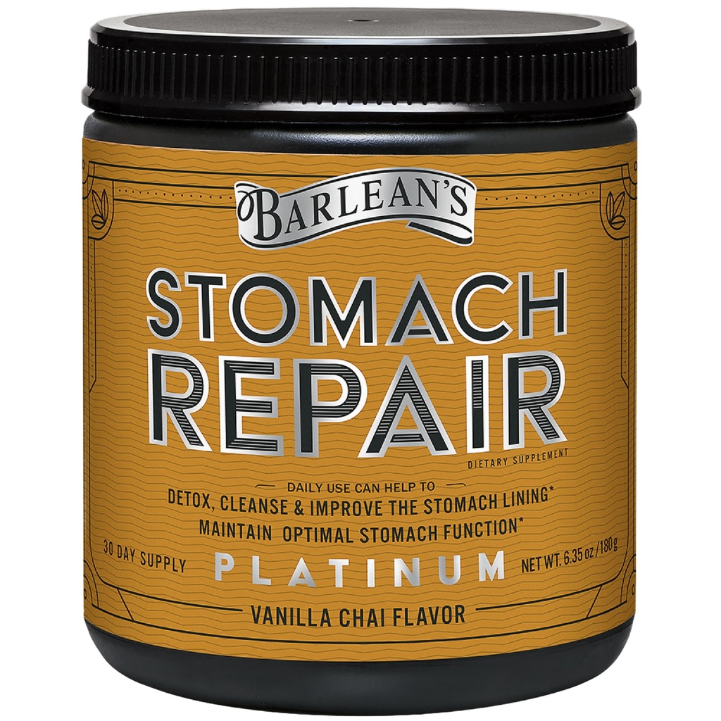 Barlean'ın Stomach onarımı Gut Health Toz Supplement, Fiber ve Digestive Support Supplements Mix for Detox and Cleanse, Vanilla Chai Drink Mix, 6.35 oz
