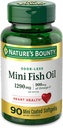 Nature's Bounty Mini Fish Oil, 1290 mg, 900 mg of Omega-3, 90 Softgels