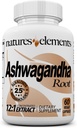 Ashwagandha Root – 12:1 Extract – 1000 mg Per Servis –% 2.5 Withanolides & Alkaloids – 60 Veggie Caps – Stres & Enerji Desteği – Non-GMOMO