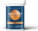 BIOHM Immunity Probiyotik with Vitamin C, D3 & çinko, 1 Milyar CFU (60 Capsules) Daily Probiyotiks for Women & Men, Digestive Health & Immune Support, Vegan, Gluten-Free and Non-GMO