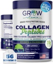 Κολλαγόνο Peptides σε σκόνη 20g με Υαλουρονικό Οξύ & Βιοτίνη - Άγευστη Grass Fed Κόλαγκεν σε σκόνη με Hydrolyzed Τύπου I & III Συμπληρώματα κολλαγόνου - Μαλλιά, νύχια, δέρμα & κοινή υποστήριξη - 56 Σερβιέτες