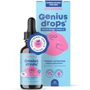 JoySpring Genius Drops Smartberry Vanilla | Herbal Focus Support for Kids with Ginkgo Biloba, Licorice Root, Gotu Kola Extract, Peppermint Leaf | Liquid Formula|1fl oz (30 hizmet)