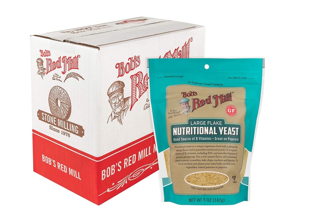 Bob's Red Mill Gluten Ücretsiz Büyük Flake Beslenme Yeast, 30 Oz