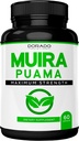 Muira Puama Kökleri Erkekler ve Kadınlar için 1000 mg - Premium Capsules - 60 Kont - Zero Fillers - Üçüncü Pary Test Edildi - Gluten Free & Non-GMO - ABD Made - Quality Guarantee - Tested for Potency & Length