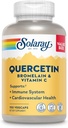 SOLARAY Quercetin Bromelain & Vitamin C, Immune System, Sinus, Respiratory & Antioxidant Activity Support, Vegan, 500mg of Quercetin & 1,235mg of VIT C, 60 Day Guarantee, 75 Servings, 150 VegCaps