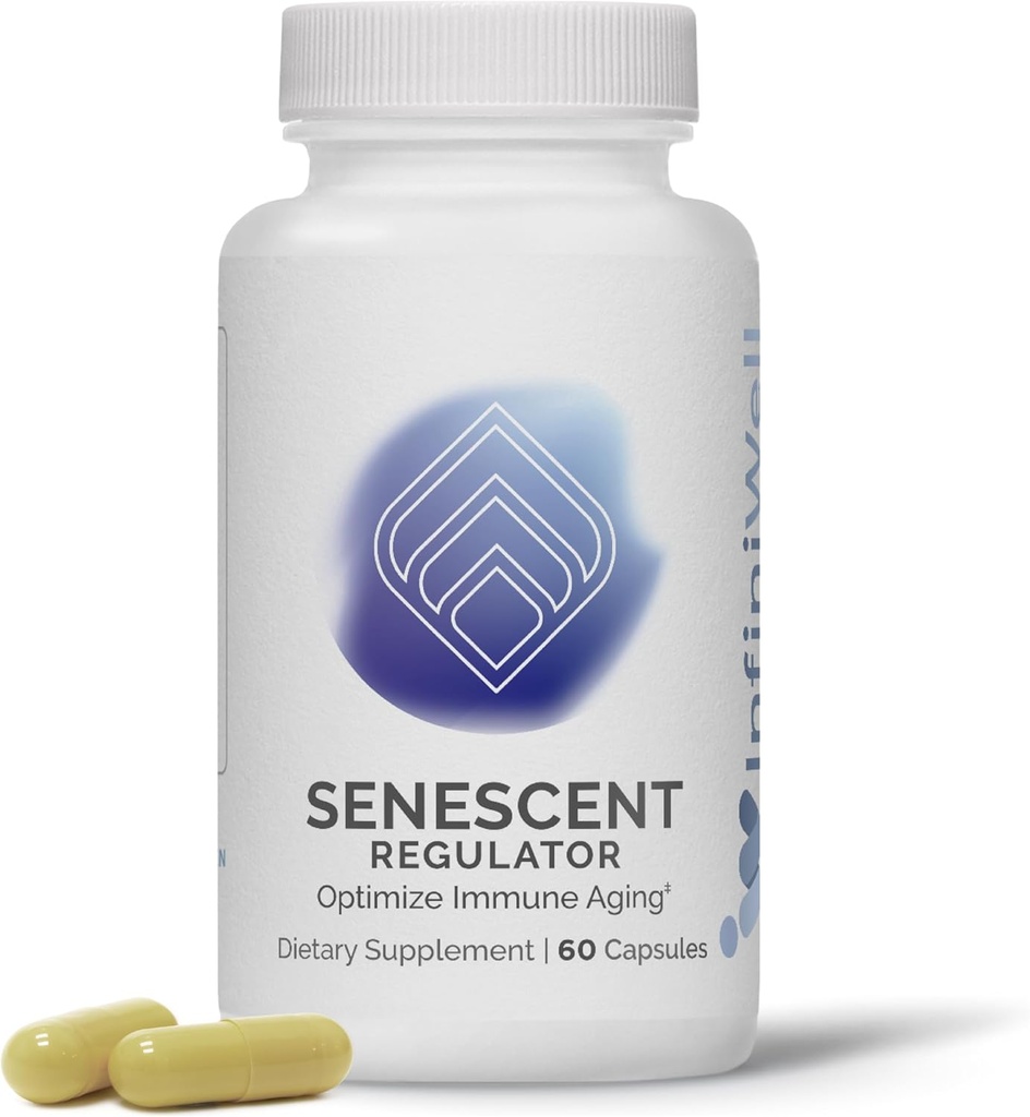 Infinih Senescent Düzenlemesi - Turmeric Curcumin Supplement with Resveratrol & Pterostilbene - Destek Metabolik Sağlık ve Sağlıklı, Genç Hücresel Fonksiyonlar (60 Capsules)