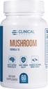 Klinik Etkileri Mushroom Formula 10 - Focus, Mood, ve Brain Branson Desteği için Doğal Mushroom Supplement - Nootropic Supplement ve Immune Support - 60 Veggie Capsules - ABD'de Made in the USA